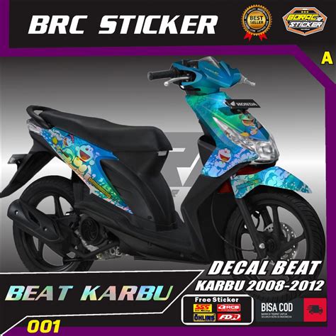 Jual Decal Beat Karbu Full Body Stiker Beat Karbu Hologram Full Body