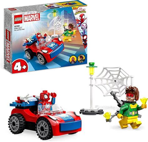 Lego Marvel La Voiture De Spider Man Et Docteur Octopus Jouet De