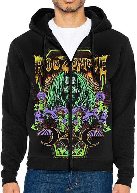 Rob Zombie Jacket Hoodie Mans Full Zip Sweatshirt Pullover