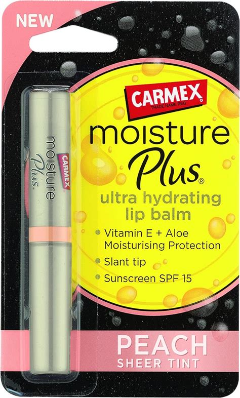 Carmex Moisture Plus Ultra Hydrating Lip Balm Peach 2 G Uk