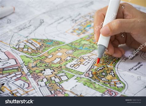 Master Plan Urban Landscape Design Urban Stock Photo 1026115213