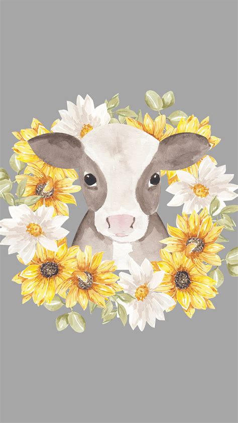 Share 55 Cow Print And Sunflower Wallpaper Incdgdbentre