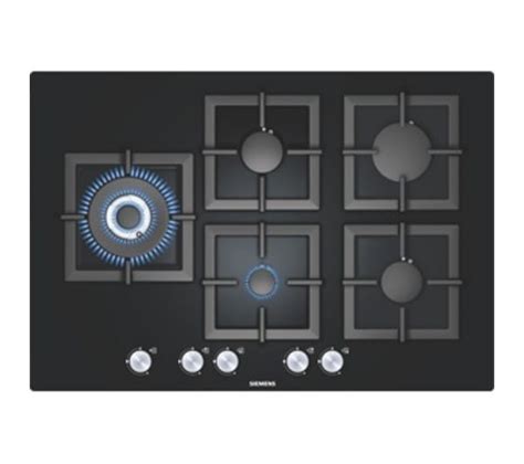 Table De Cuisson Gaz Feux Verre Noir Siemens Pickture