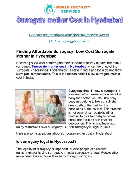 Ppt Finding Affordable Surrogacy Low Cost Surrogate Mother In Hyderabad Powerpoint