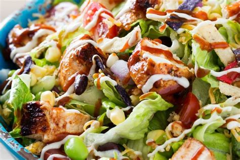 Grilled Bbq Chicken Salad The Chunky Chef