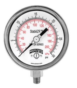 MANÓMETRO ANALÓGICO PFP SS STABILIZR 2 5 1 4 NPT BRONCE TESPRO