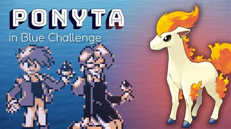 Pokemon Solo Challenge Can I Beat Blue With Just Ponyta YouTube