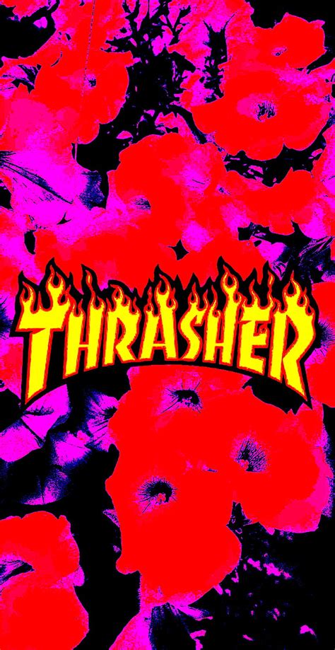 Thrasher Logo Black Background Atelier Yuwaciaojp