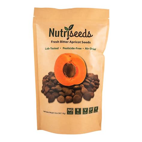 Fresh Bitter Raw Apricot Seeds Natural Lb Bag Hello Halal