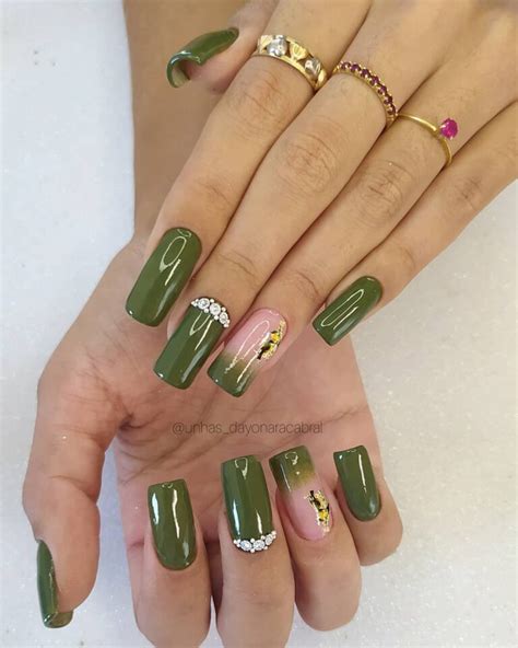 Unhas Decoradas Verdes 60 Modelos E Tutoriais Para Arrasar Na Esmaltação