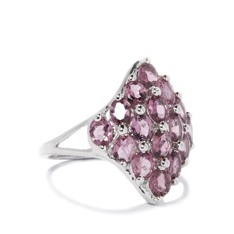 Pink Tourmaline Ring In Sterling Silver 2 63cts Gemporia