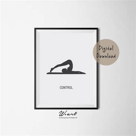 PILATES POSTER Set Of 6 Pilates Poster Pilates Art Print Pilates