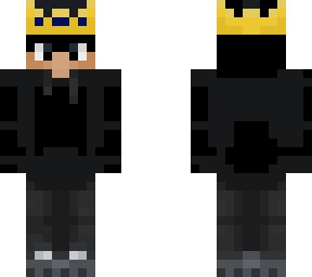 Black Crown Boy | Minecraft Skin