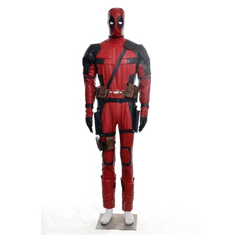 2016 Newest Marvel Deadpool Costume custom made Superhero Costume ...