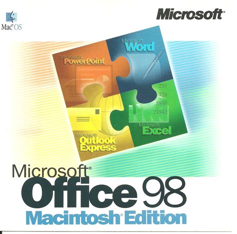 Microsoft Office 98 Macintosh Edition [1197 Part No X03 56083] Microsoft Corporation Free