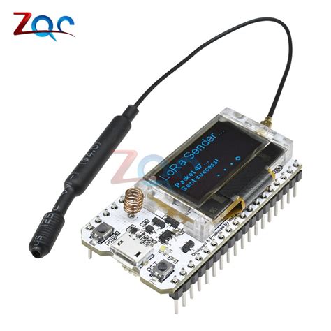 868MHz 915MHz SX1276 ESP32 LoRa 0 96 Inch Blue OLED Display Bluetooth