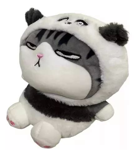 Peluche Gatito Kawaii Enojado Disfraz Oso Pandita Suave Medi Env O Gratis