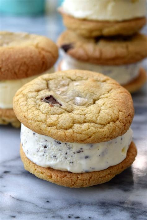 Recipe Easy Ice Cream Chocolate Chip Cookie Sandwiches Rachel Phipps