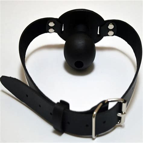 Sex Products Mouth Plug Ball Gag Head Bondage Slave Restraints Belt In