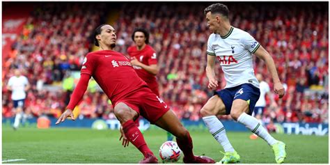 Virgil Van Dijk Embarrassed By Ivan Perisic During Liverpool Vs Tottenham