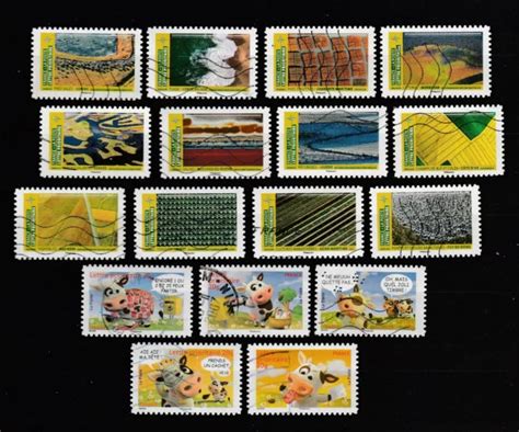 France S Rie De Timbres Oblit R S Mosa Que De Paysages Eur