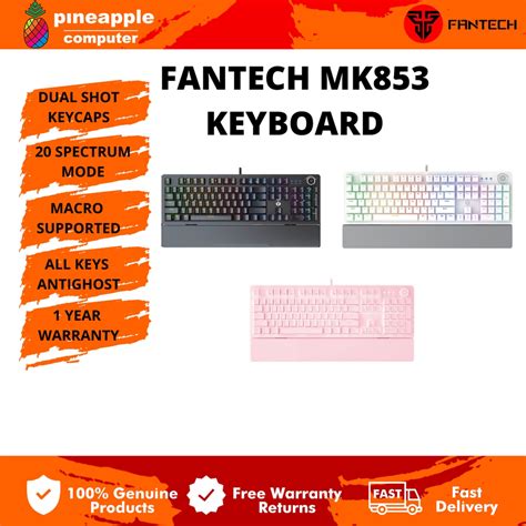 Fantech MK853 MaxPower RGB Mechanical Switch Gaming Keyboard Shopee