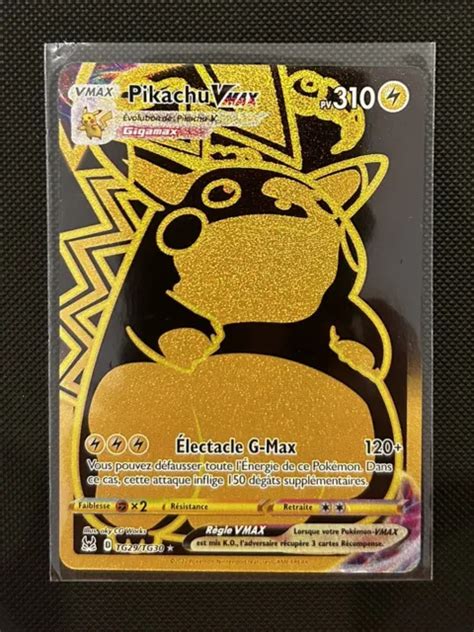 Carte Pokemon Pikachu Tg Tg Vmax Gold Ep E Et Bouclier Eb Fr