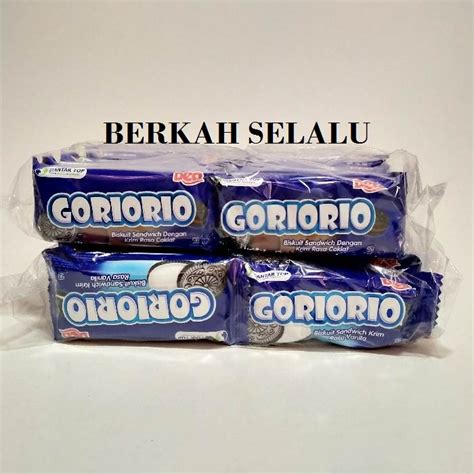 Jual Goriorio Biskuit Sandwich Krim Rasa Vanila Cokelat Isi Pcs