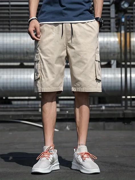 Mens Multi Pocket Cargo Shorts Casual Waist Drawstring Temu