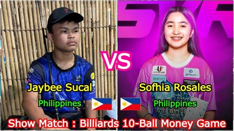 Jaybee Sucal Vs Sofhia Vyanca Rosales Show Match Billiards Ball