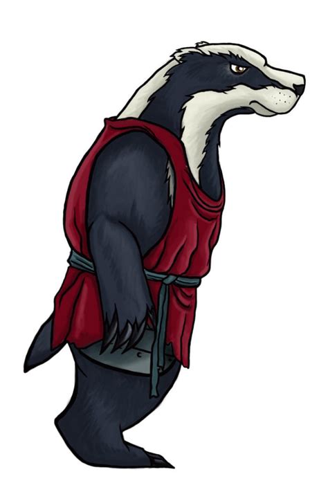 Badger Warrior Redwall Inspired By Loraph On Deviantart