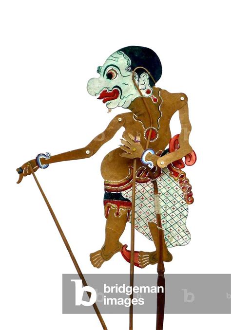 Bagong Clown Relax Man Wayang Kulit Javanese Shadow