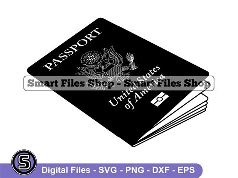 Passport Clipart Black And White