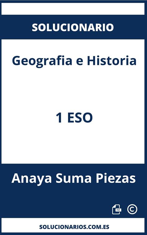 ABRIR PDF DESCARGAR Solucionario De Geografia E Historia 1 ESO