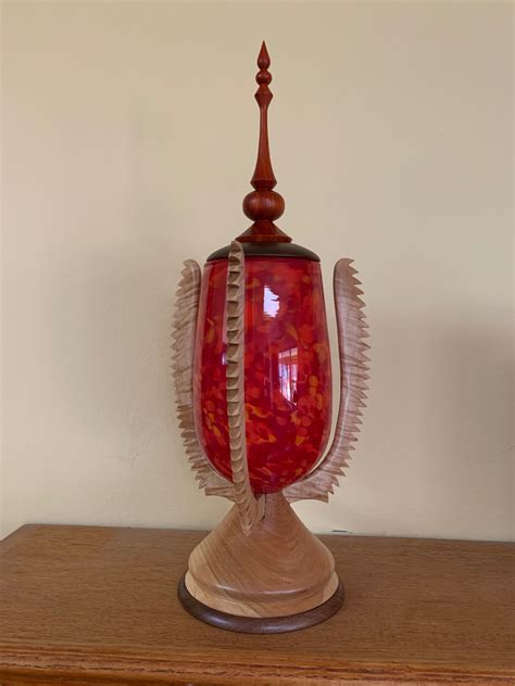 Capital Area Woodturners This Globe From A Former Ceiling Fixture Is