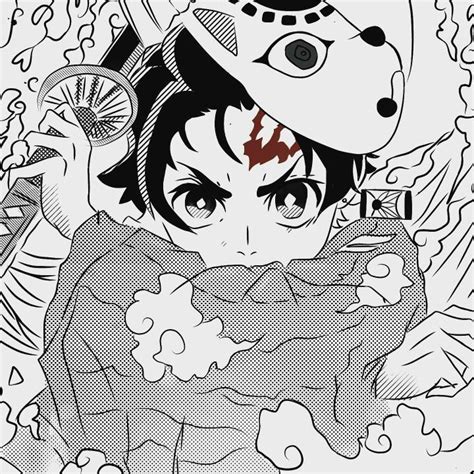 Dibujo De Tanjiro Kamado Kimetsu No Yaiba Anime Painting Art