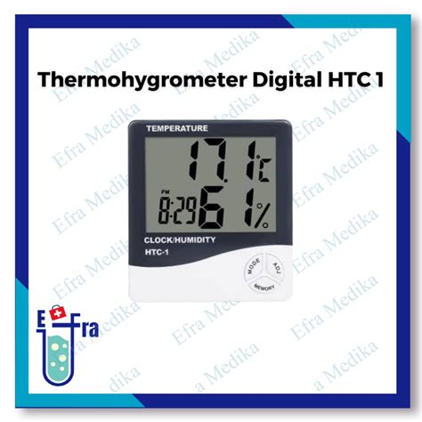 Jual Thermohygrometer Digital Htc Termometer Ruangan Dan Kelembapan