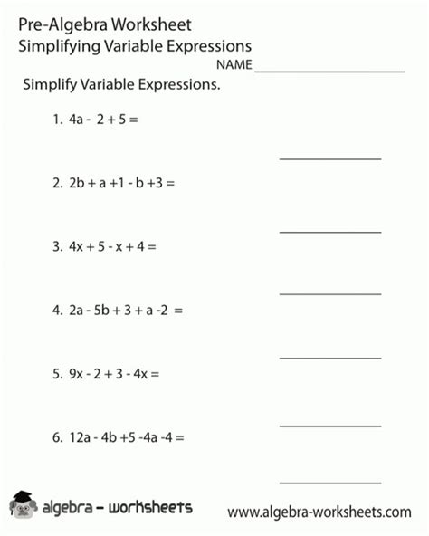 7Th Grade Math Worksheets Algebra Hamle Rsd7 Math Worksheets Printable