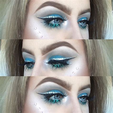 21 Bold Blue Makeup Looks Cherrycherrybeauty Eyebags Blue Makeup