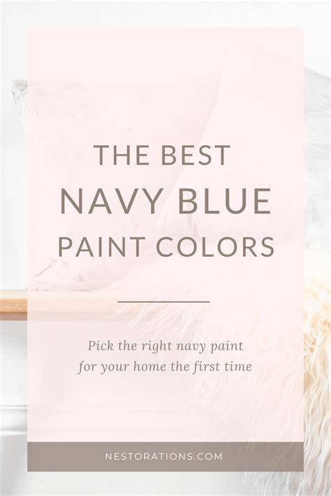 8 Best Navy Paint Colors For Your Home Nestorations