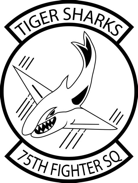 Usaf 75th Fighter Squadron Air Force 75th Fs Emblem Vector F Inspire Uplift