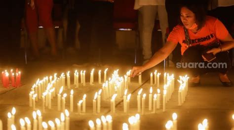 Aksi Tiga Ribu Lilin Dan Doa Bersama Untuk Brigadir J