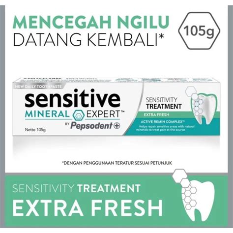 Jual Pepsodent Sensitive Mineral Expert Sensitivity Treatment Extra