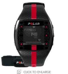 Polar Ft Men S Heart Rate Monitor W H Transmitter Black Red