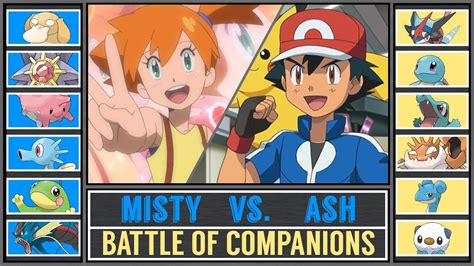 Ash Vs Misty Pokémon Sunmoon Water Pokémon Battle Youtube