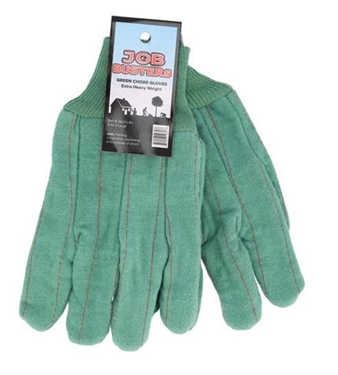 1 Dozen Mens 22 Oz Green Chore Gloves Extra Heavy Weight Canvas