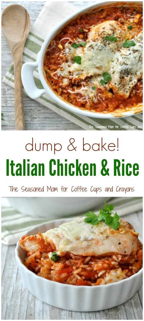 Dump And Bake Italian Chicken And Rice The Seasoned Mom