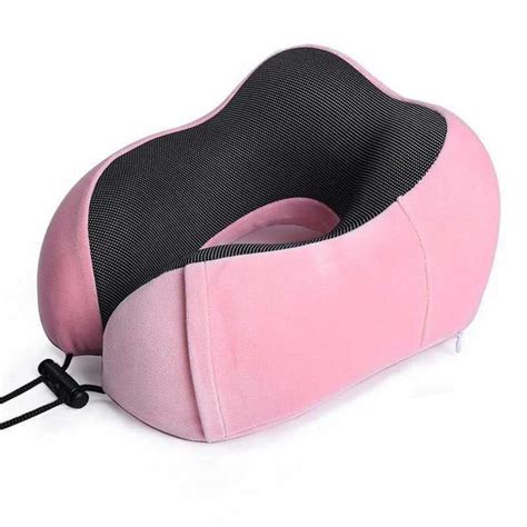 Jual Rhodey Bantal Leher U Shape Foldable Travel Neck Pillow SER43