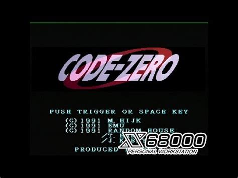 X68000 】 CODE-ZERO - YouTube