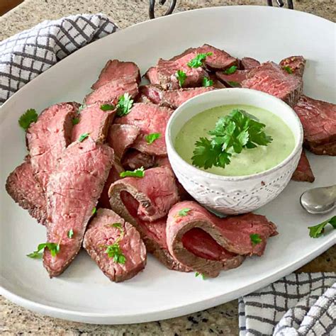 Sous Vide Tri Tip Steak Recipe With Cilantro Sauce Sip Bite Go